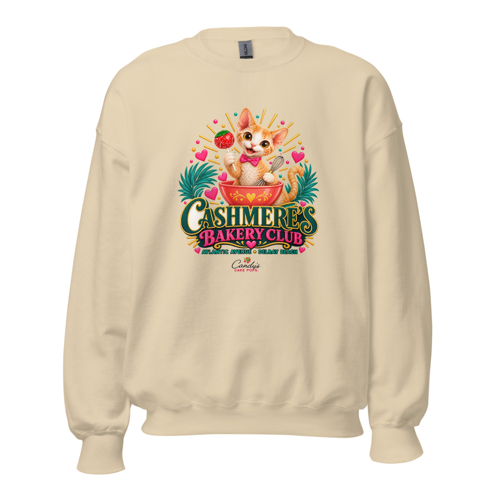 Almost Too Cute to Eat Crewneck — Cashmere's Bakery Club, Candy's Cake Pops